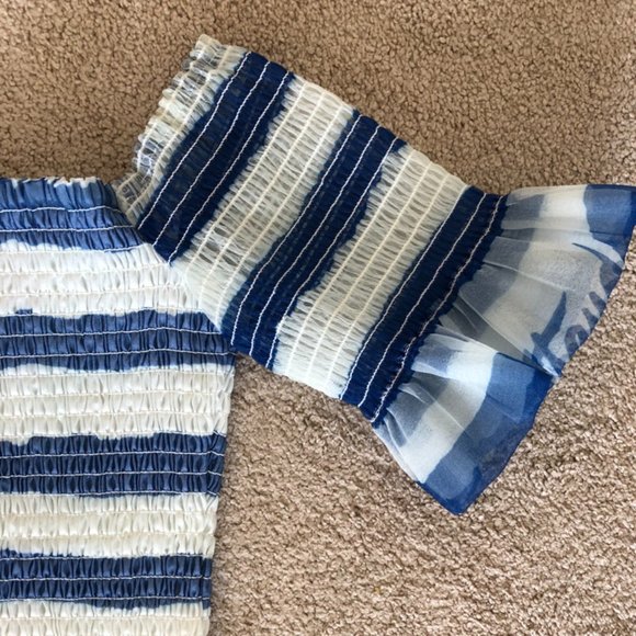 Staud Striped Off-The-Shoulder Crop Top - Picture 5 of 5